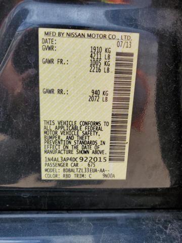 1N4AL3AP4DC922015 - 2013 NISSAN ALTIMA 2.5 蓝色 照片 12