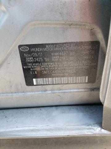 5NPEC4AB6CH414931 - 2012 HYUNDAI SONATA SE SILVER photo 12