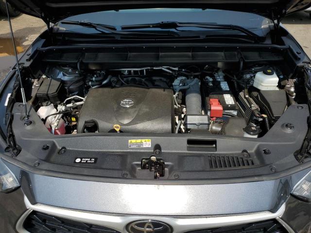 5TDGZRBHXMS548411 - 2021 TOYOTA HIGHLANDER XLE GRAY photo 12
