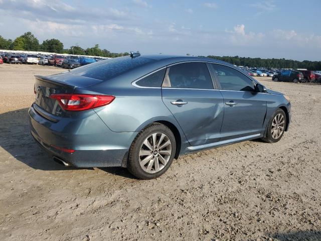 5NPE34AF2FH247040 - 2015 HYUNDAI SONATA SPORT BLUE photo 3