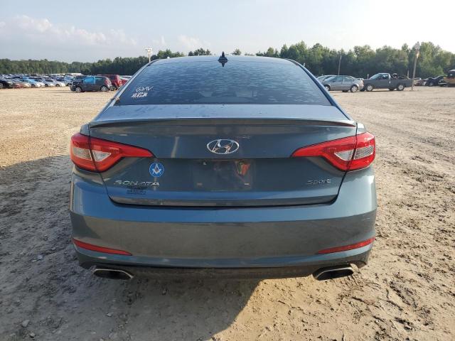 5NPE34AF2FH247040 - 2015 HYUNDAI SONATA SPORT BLUE photo 6