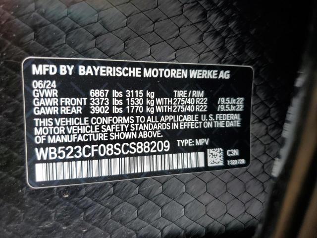 WB523CF08SCS88209 - 2025 BMW IX XDRIVE50 BLUE photo 13