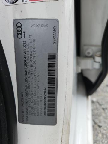 WAUGFAFC8FN003984 - 2015 AUDI A6 PREMIUM PLUS Ağ foto 12