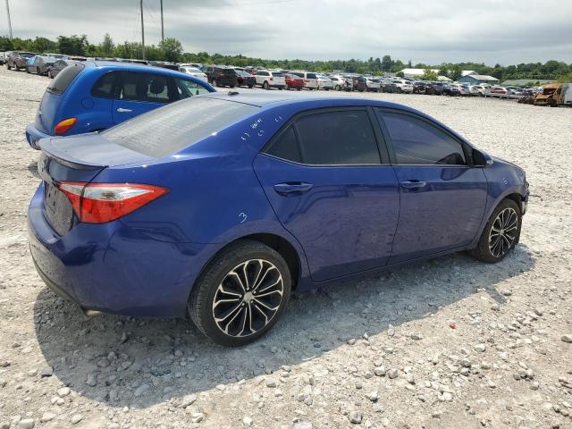 2T1BURHE6EC034264 - 2014 TOYOTA COROLLA L BLUE photo 3