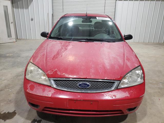 1FAFP34N07W237288 - 2007 FORD FOCUS ZX4 RED photo 5