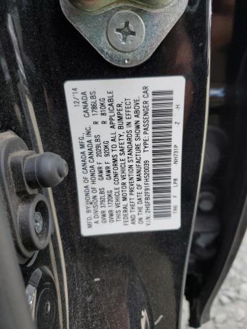 2HGFB2F91FH520039 - 2015 HONDA CIVIC EXL 黑色 照片 13