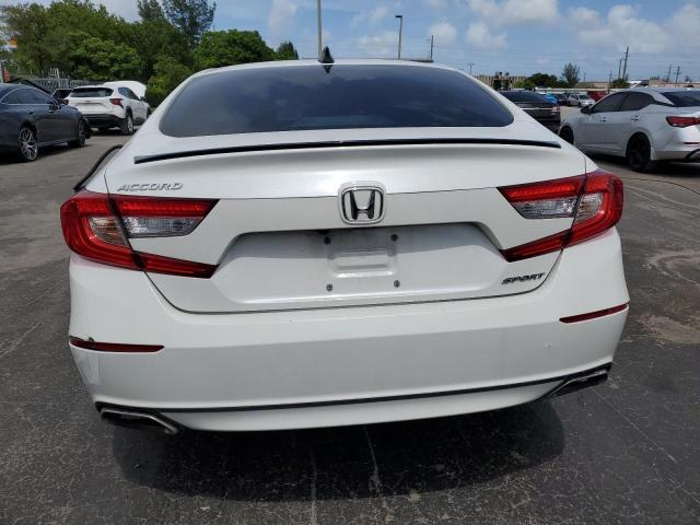 1HGCV1F37MA057464 - 2021 HONDA ACCORD SPORT WHITE photo 6