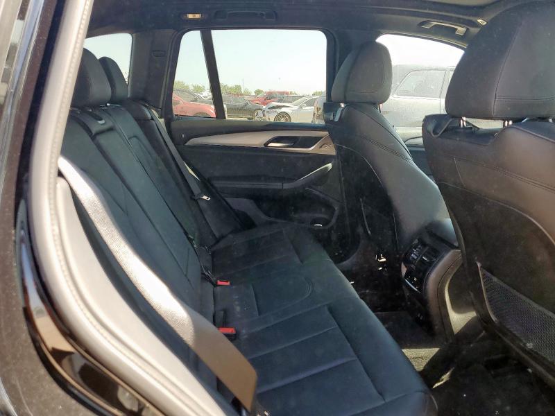 5UXTY3C01M9H99423 - 2021 BMW X3 SDRIVE30I BLACK photo 10