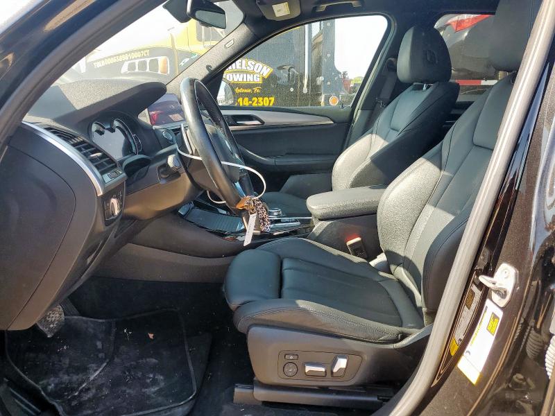 5UXTY3C01M9H99423 - 2021 BMW X3 SDRIVE30I BLACK photo 7