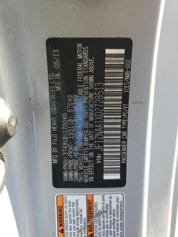 JF1ZNAA1XD2728513 - 2013 TOYOTA SCION FR-S 银色 照片 12