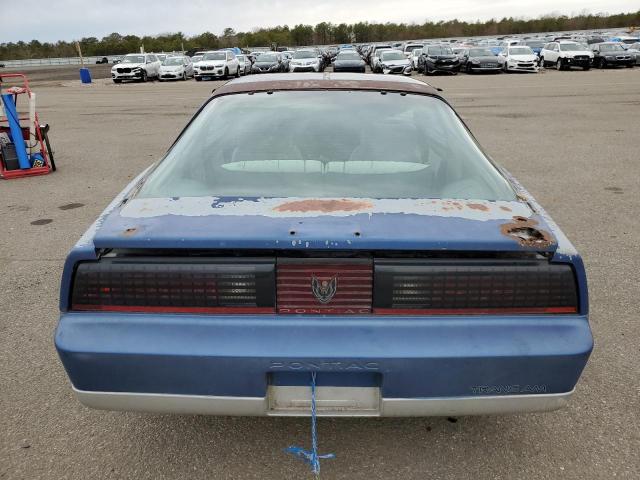 1G2FW21F1HN221505 - 1987 PONTIAC FIREBIRD TRANS AM BLUE photo 6