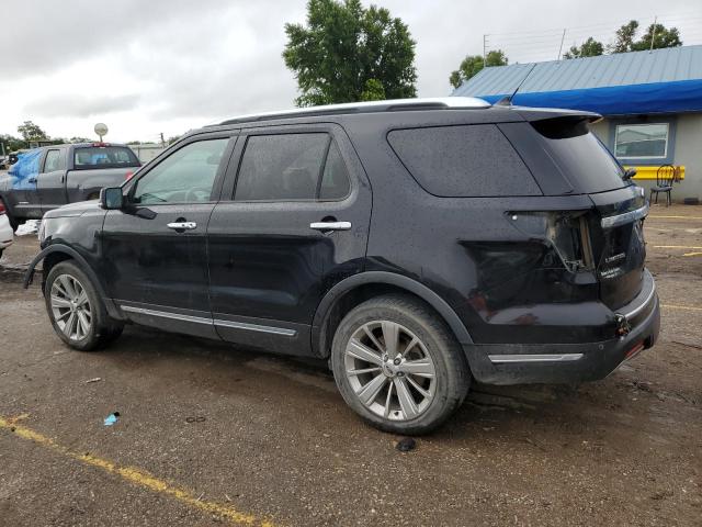 1FM5K8F81KGA11669 - 2019 FORD EXPLORER LIMITED BLACK photo 2