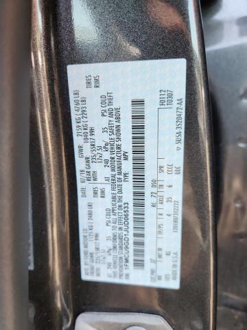 1FMCU9GD1JUD06533 - 2018 FORD ESCAPE SE ნაცრისფერი ფოტო 13