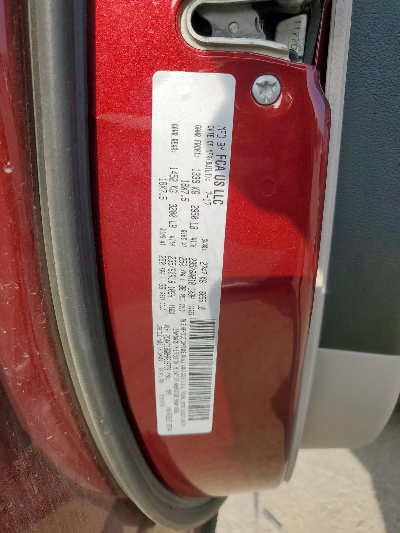 2C4RC1BG8HR816759 - 2017 CHRYSLER PACIFICA TOURING L MAROON photo 14