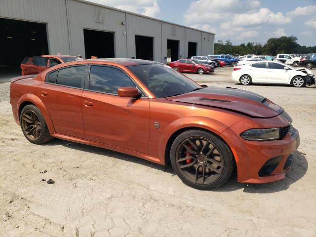 2C3CDXL96NH222781 - 2022 DODGE CHARGER SRT HELLCAT ORANGE photo 4