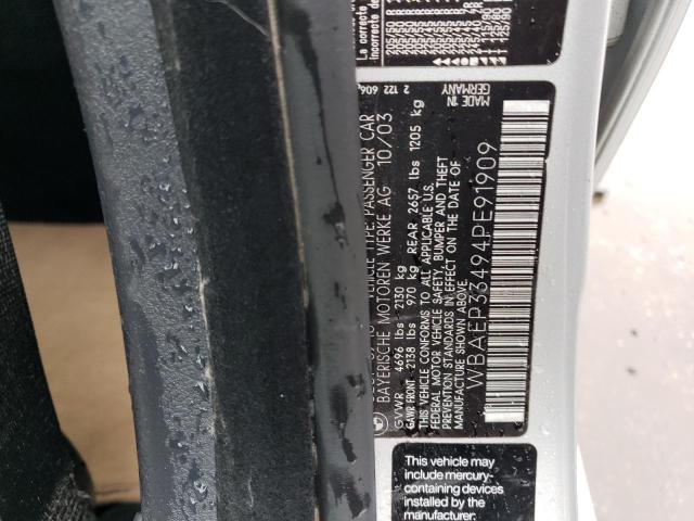 WBAEP33494PE91909 - 2004 BMW 325 XIT SILVER photo 12
