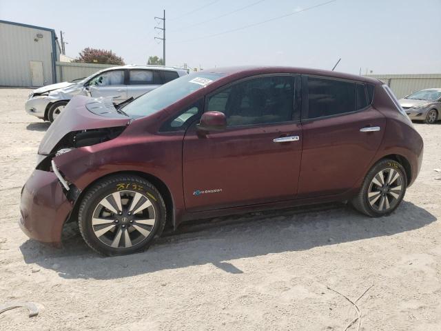 1N4BZ0CP7HC300903 - 2017 NISSAN LEAF S RED photo 1