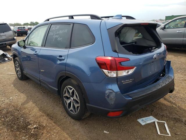 JF2SKAFC7MH467029 - 2021 SUBARU FORESTER PREMIUM BLUE photo 2