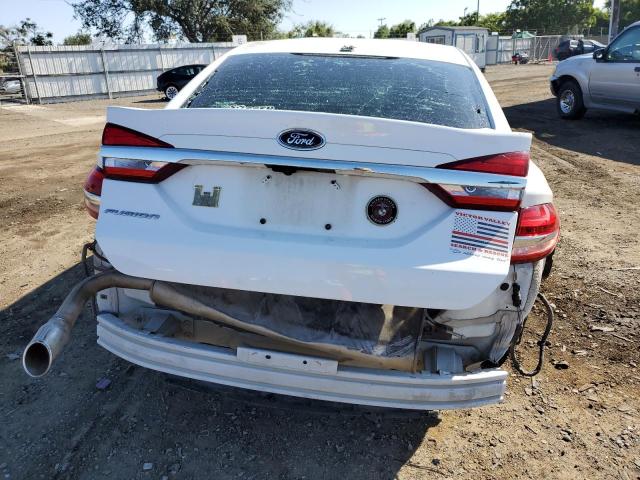 3FA6P0G79HR284738 - 2017 FORD FUSION S WHITE photo 6