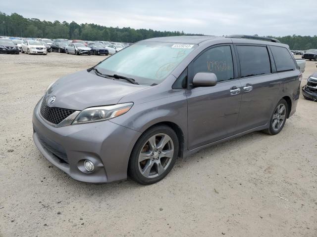 5TDXZ3DC4HS873320 - 2017 TOYOTA SIENNA SE CHARCOAL photo 1