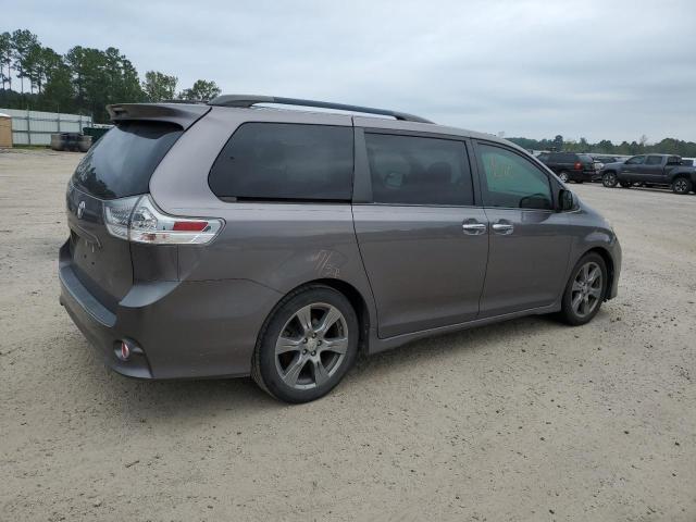 5TDXZ3DC4HS873320 - 2017 TOYOTA SIENNA SE CHARCOAL photo 3