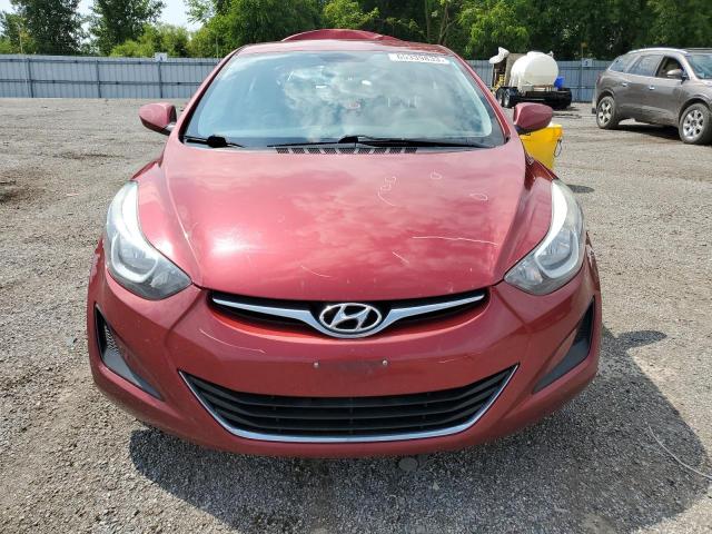 5NPDH4AE7FH550951 - 2015 HYUNDAI ELANTRA SE RED photo 5