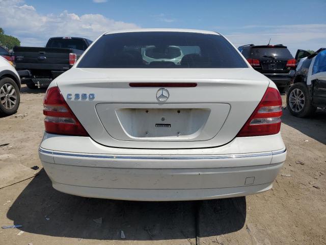 WDBRF56H07F902587 - 2007 MERCEDES-BENZ C 350 WHITE photo 6