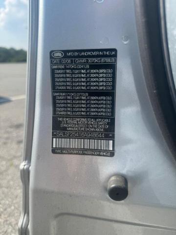 SALSF25416A94864 - 2006 LAND ROVER RANGE ROVE HSE TWO TONE photo 10