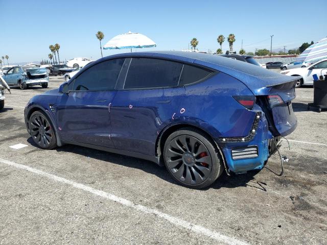 7SAYGDEF1NF441862 - 2022 TESLA MODEL Y BLUE photo 2