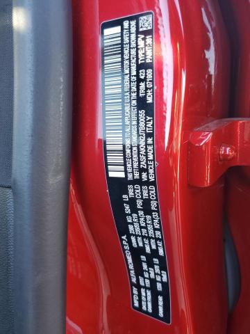 ZASFAKNN2J7B80055 - 2018 ALFA ROMEO STELVIO TI SPORT RED photo 10