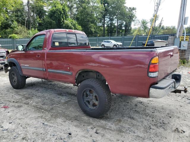 5TBKT44182S306088 - 2002 TOYOTA TUNDRA SR5 RED photo 2