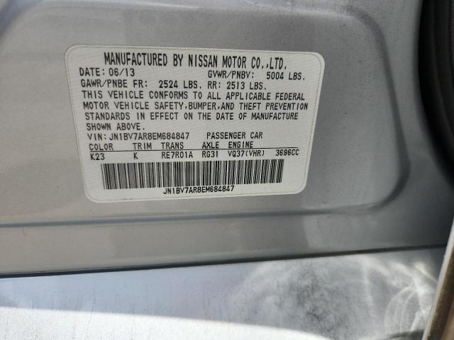 JN1BV7AR8EM684847 - 2014 INFINITI Q50 BASE 银色 照片 12