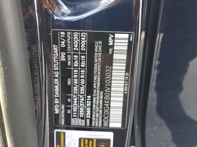 WDC0G4KB0JV103032 - 2018 MERCEDES-BENZ GLC 300 4MATIC BLUE photo 13