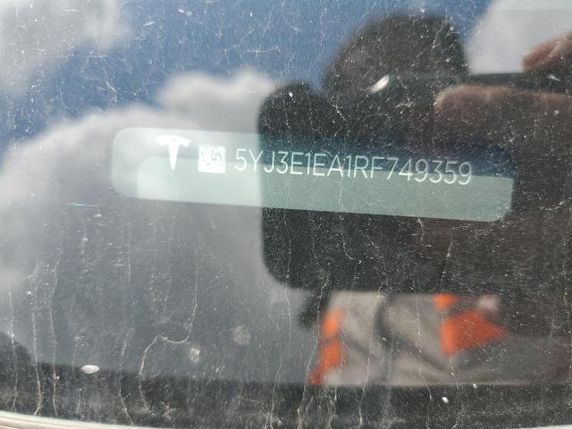 5YJ3E1EA1RF749359 - 2024 TESLA MODEL 3 შავი ფოტო 13