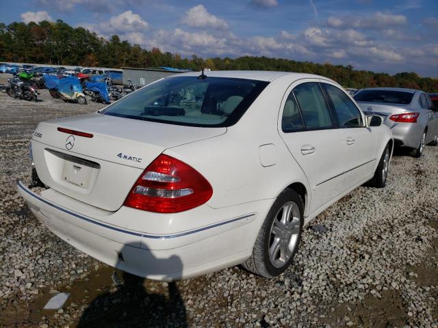 WDBUF87J66X204927 - 2006 MERCEDES-BENZ E 350 4MATIC WHITE photo 4