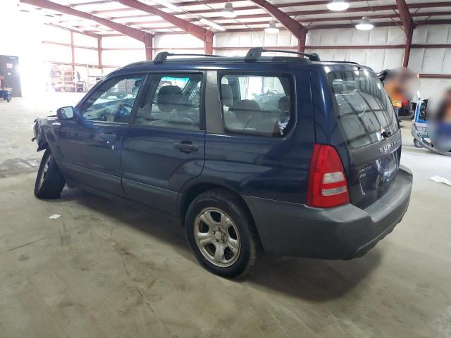 JF1SG63675G714607 - 2005 SUBARU FORESTER 2.5X BLUE photo 2