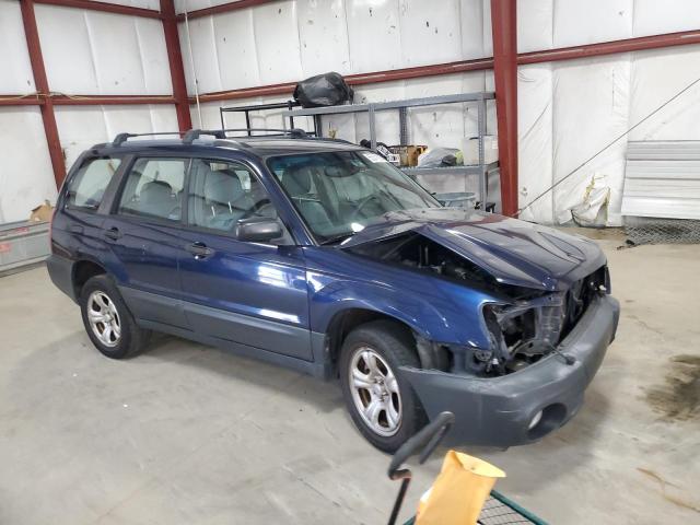 JF1SG63675G714607 - 2005 SUBARU FORESTER 2.5X BLUE photo 4