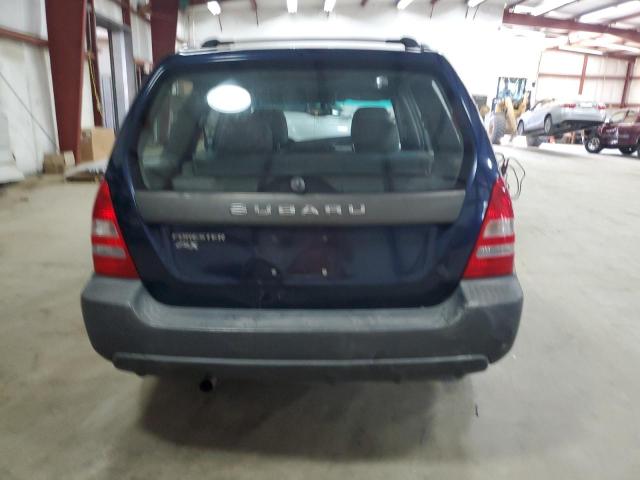 JF1SG63675G714607 - 2005 SUBARU FORESTER 2.5X BLUE photo 6