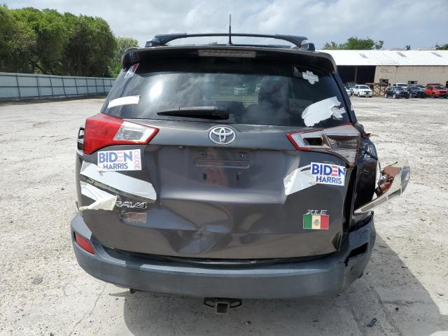 JTMWFREV7D5002970 - 2013 TOYOTA RAV4 XLE GRAY photo 6