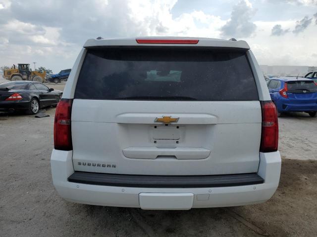 1GNSCHKC6KR319544 - 2019 CHEVROLET SUBURBAN C1500 LT WHITE photo 6