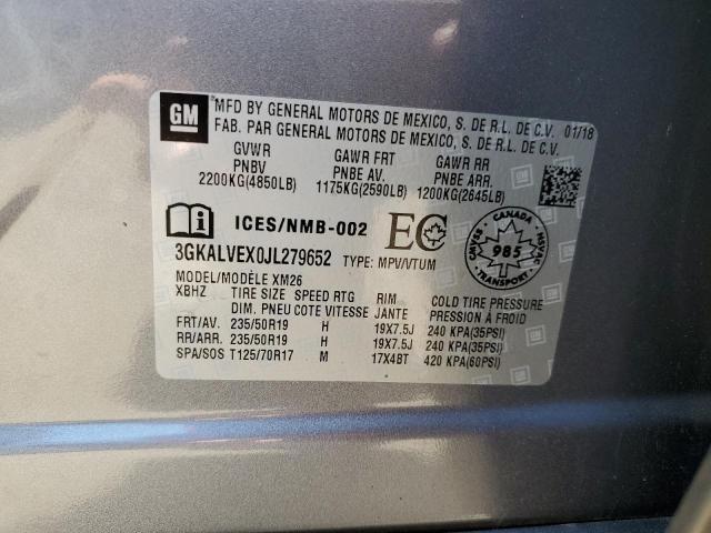 3GKALVEX0JL279652 - 2018 GMC TERRAIN SLT GRAY photo 13