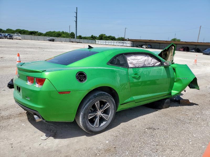 2G1FB1ED1B9148732 - 2011 CHEVROLET CAMARO LT GREEN photo 3