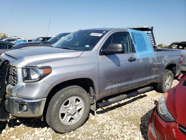 5TFRM5F12KX137007 - 2019 TOYOTA TUNDRA DOUBLE CAB SR/SR5 SILVER photo 1