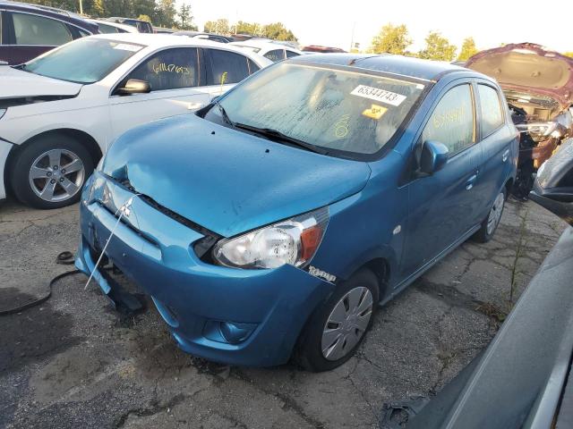 ML32A3HJ9EH023289 - 2014 MITSUBISHI MIRAGE DE BLUE photo 1