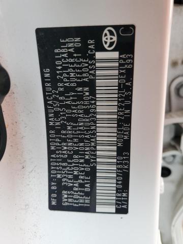 5YFEPMAE5NP329647 - 2022 TOYOTA COROLLA LE Սպիտակ լուսանկար 13