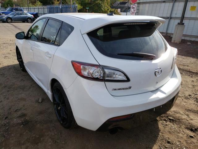 JM1BL1L40D1755993 - 2013 MAZDA SPEED 3 WHITE photo 3