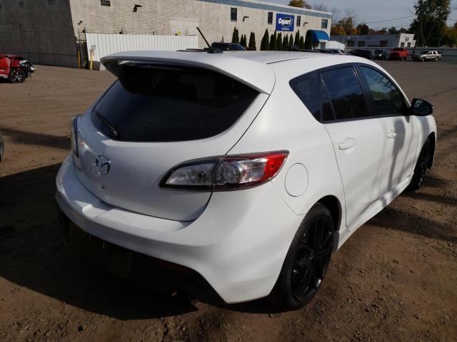 JM1BL1L40D1755993 - 2013 MAZDA SPEED 3 WHITE photo 4