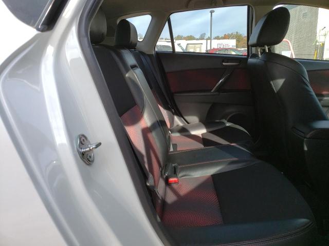 JM1BL1L40D1755993 - 2013 MAZDA SPEED 3 WHITE photo 6