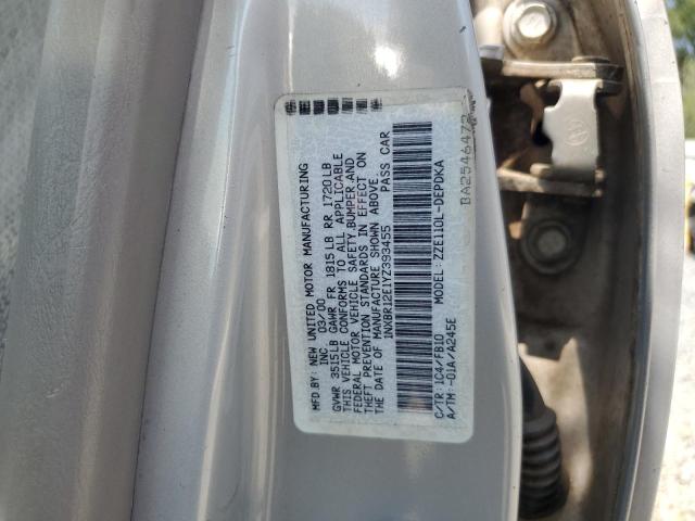 1NXBR12E1YZ393455 - 2000 TOYOTA COROLLA VE SILVER photo 13