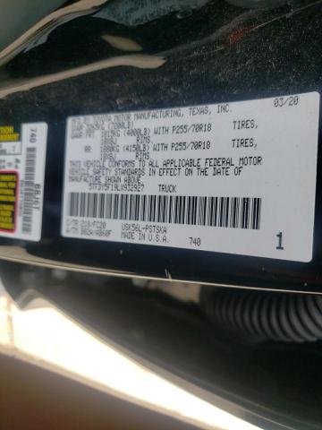 5TFDY5F19LX932927 - 2020 TOYOTA TUNDRA CREWMAX SR5 GRAY photo 12